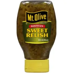Mt. Olive Sweet Relish in a squeeze bottle