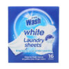 At Home Wash Laundry Sheets White 16pc