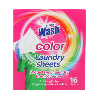 At Home Wash Laundry Sheets Color 16 pieces (Gbm)