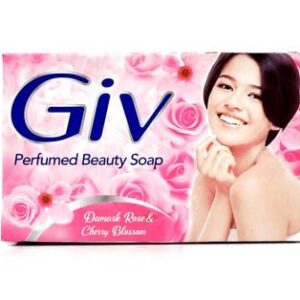 Giv Parfumed Beauty Bar Soap, 76 Gram Damask Rose & Cherry Blossom (Gbm)