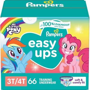 Pampers Training Pants - Easy Ups Girls & Boys - Size 3T-4T, 66 Count, My Little Pony Potty Underwear (CH)
