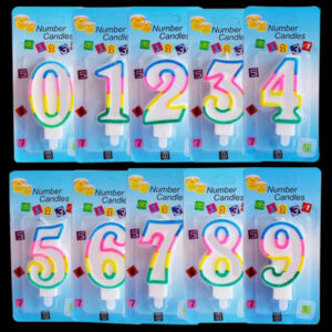Multicolor Cake Numbers Candles – Birthday Cakes/ Anniversary Cakes  (RcPs)