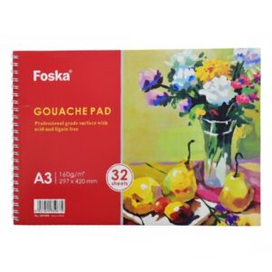 Foska A3 Plakkaatverfblok 32 Vellen 42x29.7 cm SKU E241729 (Kpln)