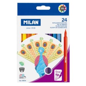 Milan Fibre Tip Stift Set 24 Stuks SKU E242118 (Kpln)