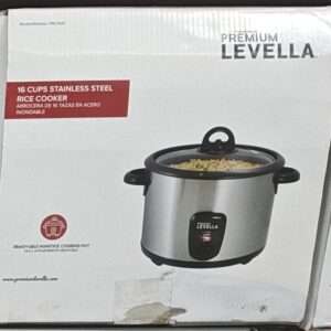 Premium Levella 16-cup stainless steel rice cooker