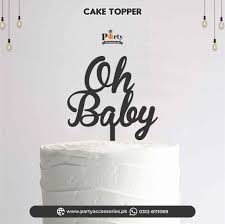oh baby cake topper  (RcPs)