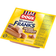 doux chicken franks smoked flavour #dp5e(24x340gr)(SUB)