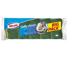 Nicols sponge cello groen (1-34 x 3st) (SUB)