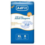 AdFit Adult Diapers Size XL 8pc(Gbm)