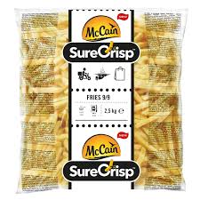 McCain SureCrisp Fries 9/9 5x2.5kg - (12Kg per Box =3,7€ per zak)(209925) Ksl