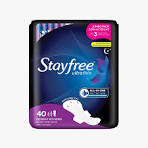 Stayfree Ultra Thin Overnight Pads with Wings. 14pc(Gbm)