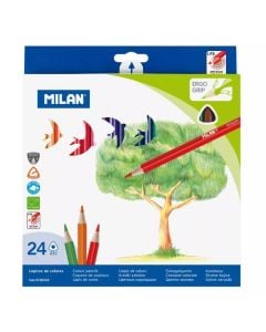 Milan Kleurpotloden 24 Stuks SKU E236800 (Kpln)