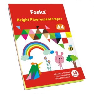 Foska A4 Neon Papier 50 Vellen 29.7x21 cm (Kpln)