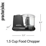 Proctor Silex Durable Electric Vegetable Chopper - Image 3