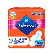 Libresse Ultra Thin Regular Wings sanitary pads 10pc(Gbm)