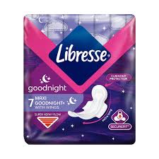 Libresse Maxi Goodnight sanitary pads. 20pc(Gbm)