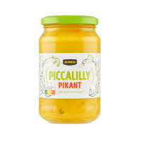 Jumbo Piccalilly Pikant, a type of piccalilli pickle (Gsl)