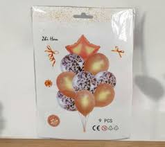 Peach and Silver Theme Foil Balloons 14 pc(RcPs)