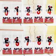 Disney Minnie Mouse Birthday Number Candle 0-9(RcPs)