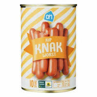 Albert Heijn (AH) Kip Knakworst, which are chicken sausages (Gsl)
