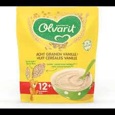 Nutricia Olvarit Acht Granen Vanille (Eight Grains Vanilla) flavor, 12 months(Gsl)