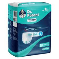 Dr. Potent Adult Diapers size L, pc 10(Gbm)