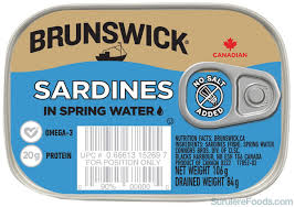 Brunswick Boneless Sardines in Spring Water (Gsl)