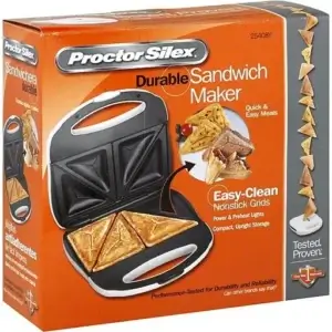 Proctor Silex Durable Sandwich Maker (Gsl)