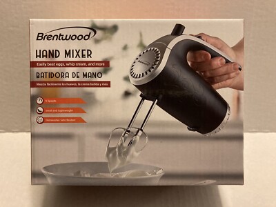 Brentwood Electric Hand Mixer Lightweight 5 Speed