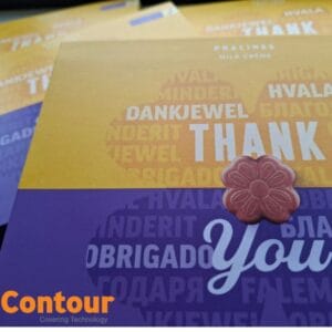 Milka chocolate with a Thank You(ch)