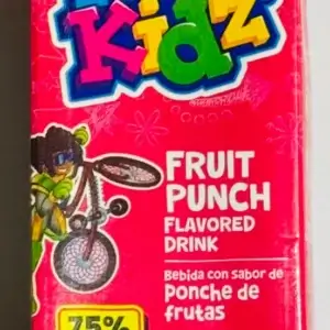 Fruta Kool Kidz Fruit Punch flavored drink. (Gbm)