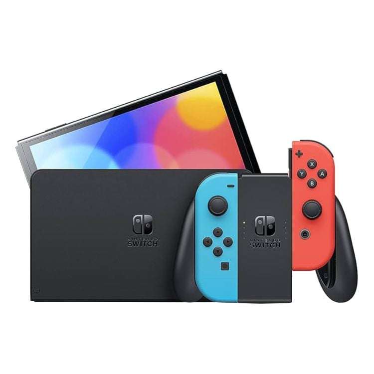 Nintendo Switch OLED Game Console Rood/Blauw NSW-HEG-S-KABAA SKU I1055874 (Kpn)