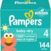 Pampers Baby-Dry diapers, size 4, 144 (Gsl)