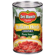 Del Monte Chunky Italian Herb Pasta Sauce.(Gbm)