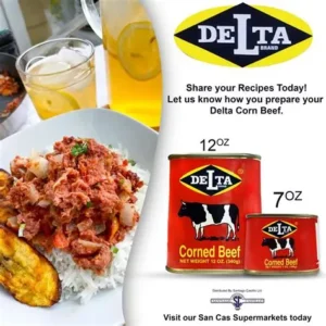 Delta brand corned beef 7oz (Gsl)