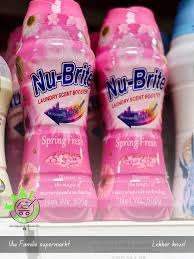 Nu-B Laundry Scent, a laundry product with a "Spring" fragrance (Gsl)