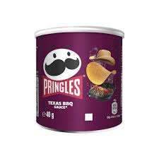 Pringles Texas BBQ Sauce potato crisps. (Gsl)