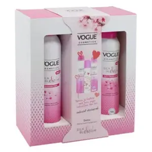 Vogue Cosmetics perfumed deodorant sprays, specifically in the "Silk Blossom" fragrance (Gsl)