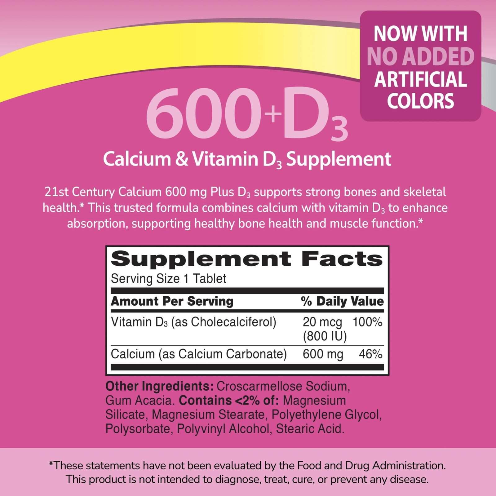 Calcium 600+D3 - (75st) 21Cent - Afbeelding 4