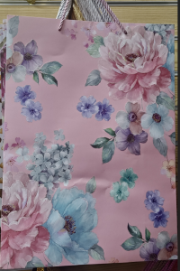 Papieren cadeau tas -Rozen -per stuk (Rspc)