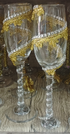 Champagne glas sier /Per 2 stuks #verschillende varianten afhankelijk van stock