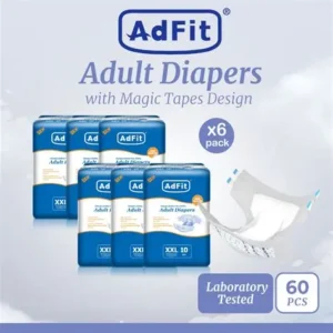 Adfit adult diapers 6 pakken van 10 stuks M_L_XL_XXL (Sub)
