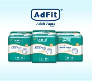 Adfit adult diapers 6 pakken van 10 stuks M_L_XL_XXL (Sub)