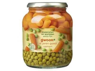 Gwoon Erwtjes & Worteltjes klein 190Gr (CH)