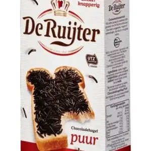 De Ruijter Puur chocolade hagelslag 390gm (CH)