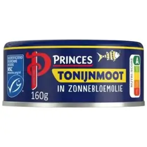Princes tonijn moot in Zonnebloem olie160 gr (C)
