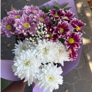 Chrysanten Boeket – Mix van Kleuren