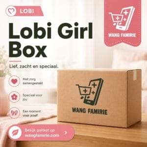 Wang Famirie Lobi Girl Box liefdevol verwenpakket voor haar in Suriname