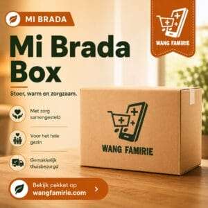 Wang Famirie Mi Brada Box zorgpakket voor broer, man of vader in Suriname