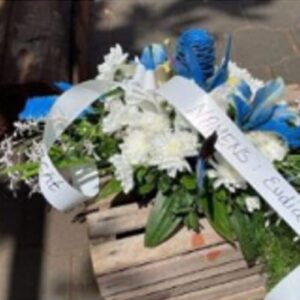 GRAFSTUK BLAUW WIT